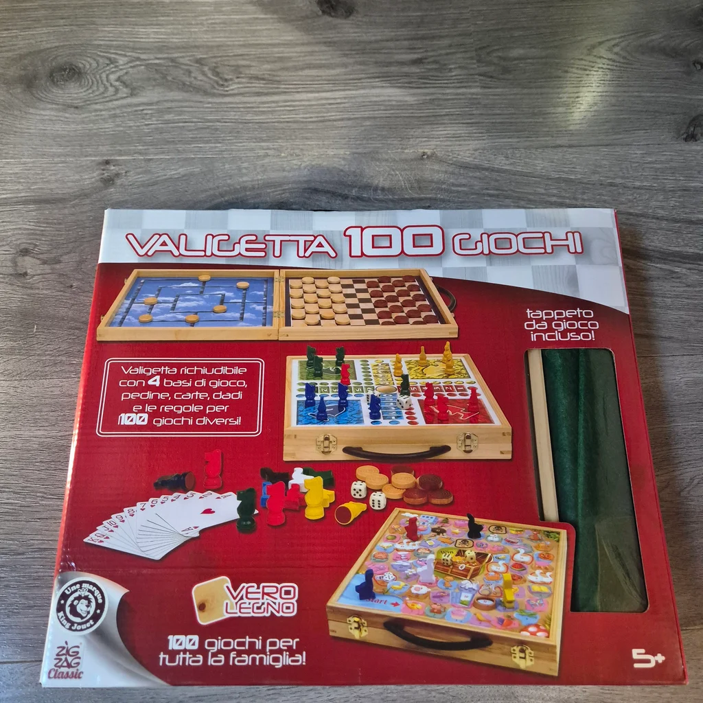 Mallette de 100 jeux en bois NEUVE